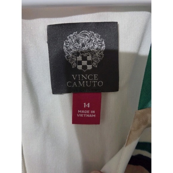 Vince Camuto Halter Neck Fit & Flare Dress  Sz 14 - Picture 2 of 5